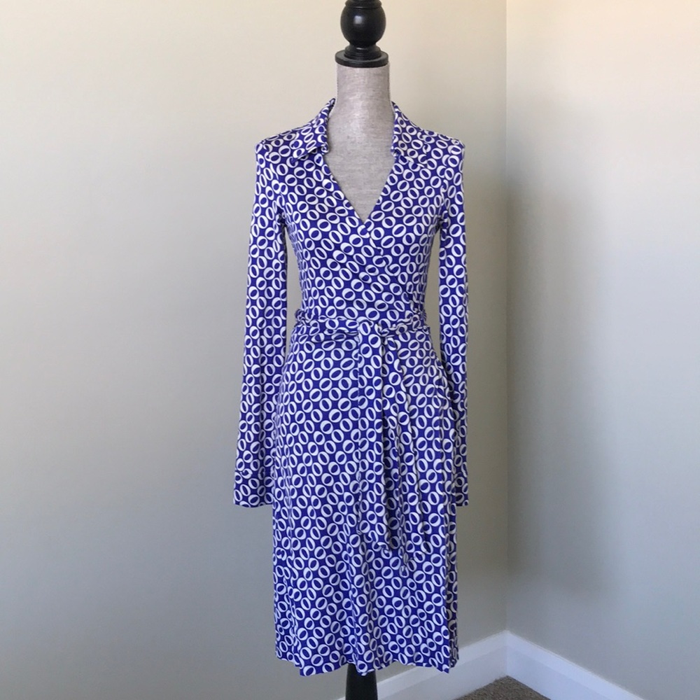 Diane Von Furstenberg wrap dress.